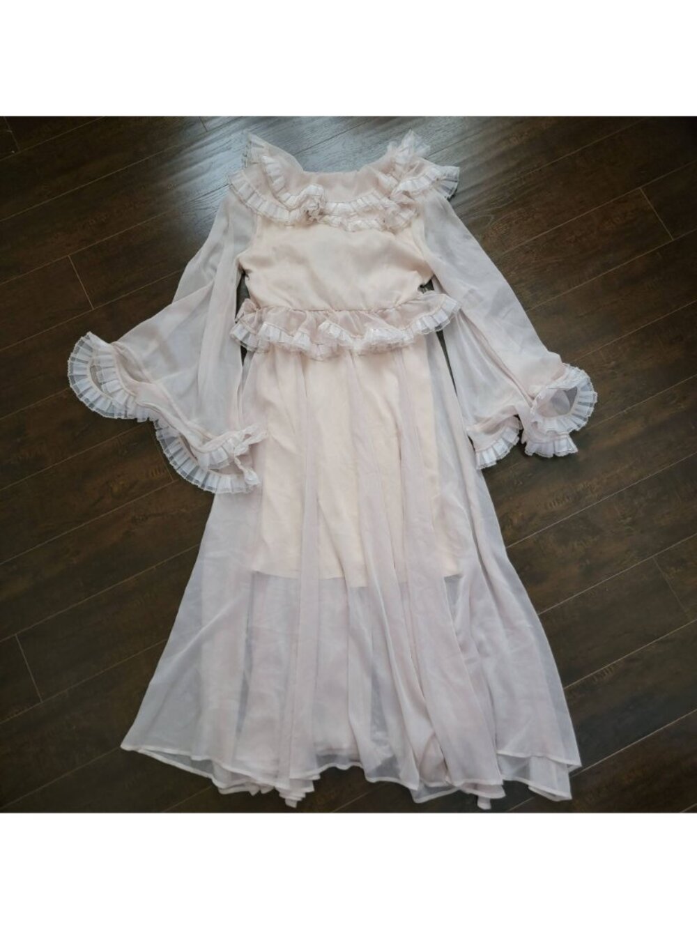 Celia B Bliss Maxi Dress Ethereal Romantic Fairycore Whimsical Vintage Womens M - Picture 3 of 9